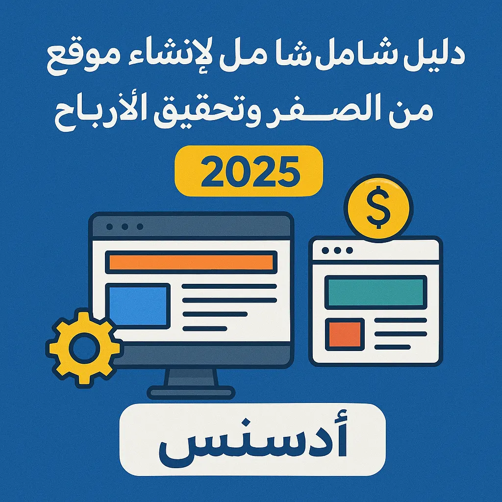 دليل شامل لإنشاء موقع إلكتروني من الصفر وتحقيق الأرباح عبر أدسنس في 2025