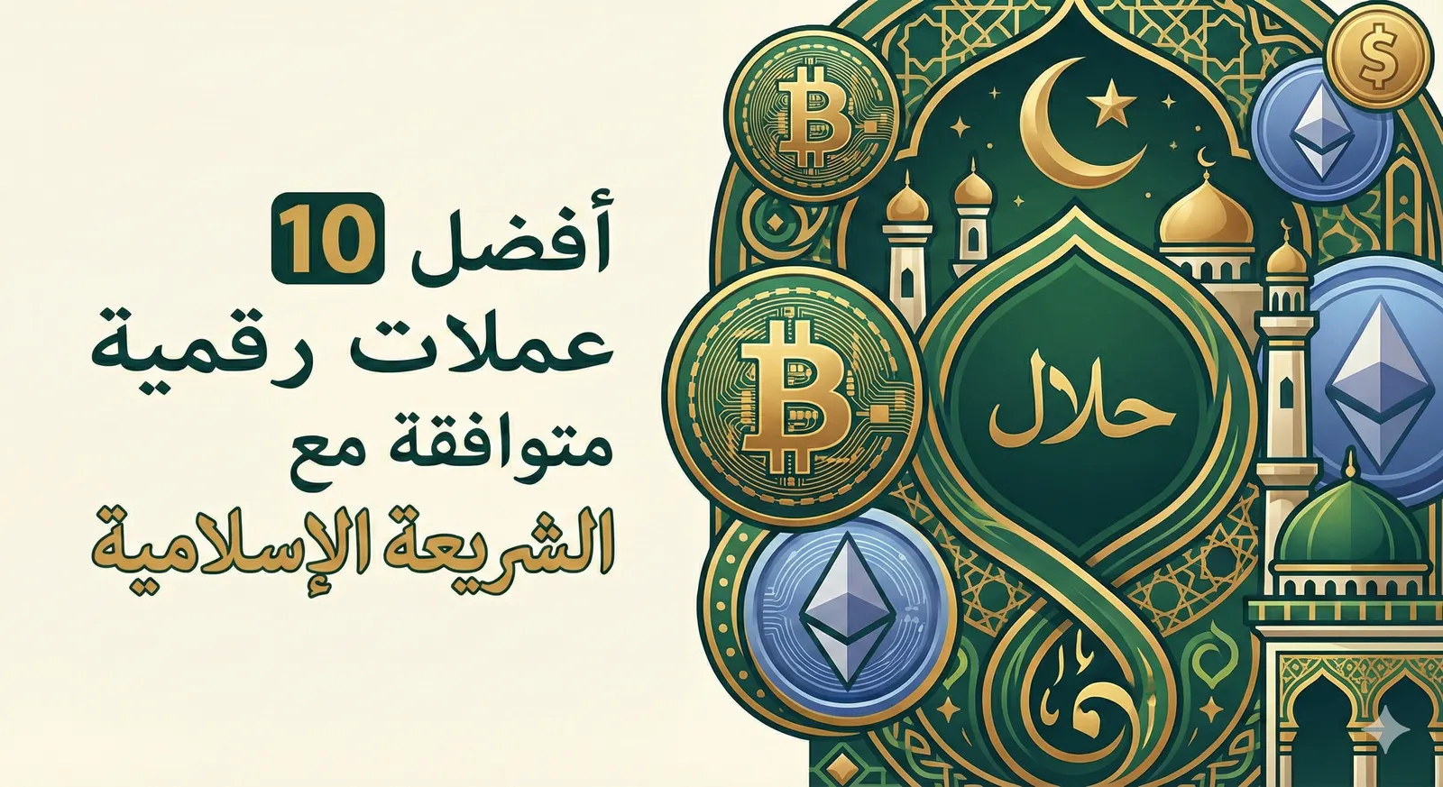 أفضل 10 عملات رقمية متوافقة مع الشريعة الإسلامية لعام 2025