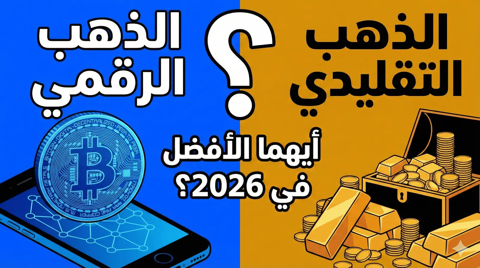 الذهب الرقمي مقابل الذهب التقليدي: أيهما الأفضل في 2026؟ 💰⚡