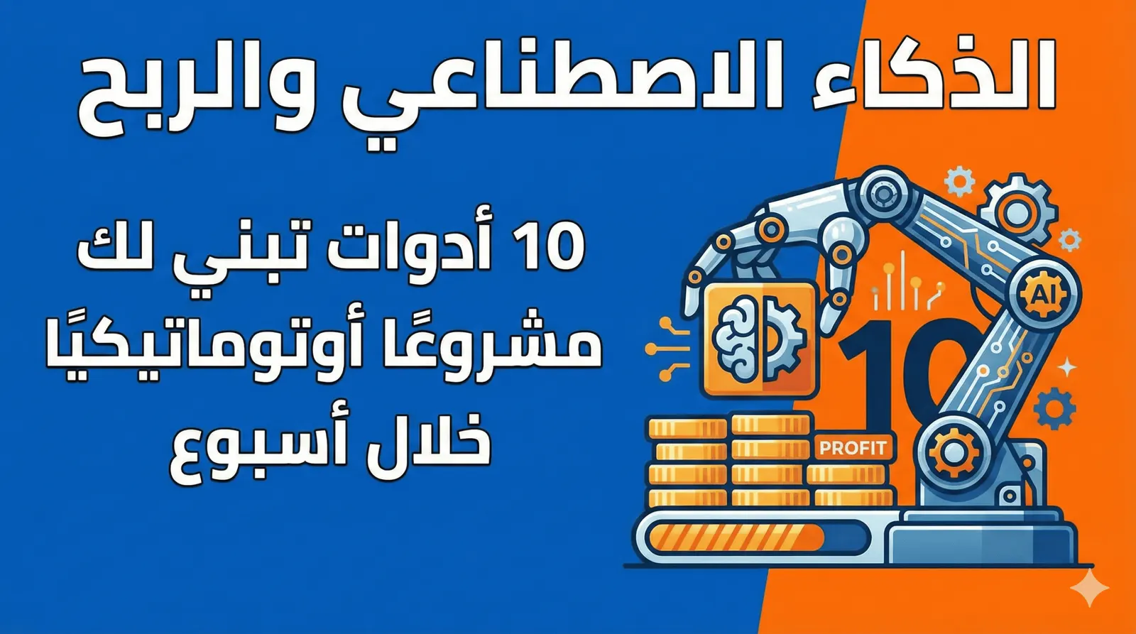 الذكاء الاصطناعي والربح: 10 أدوات تبني لك مشروعًا أوتوماتيكيًا خلال أسبوع