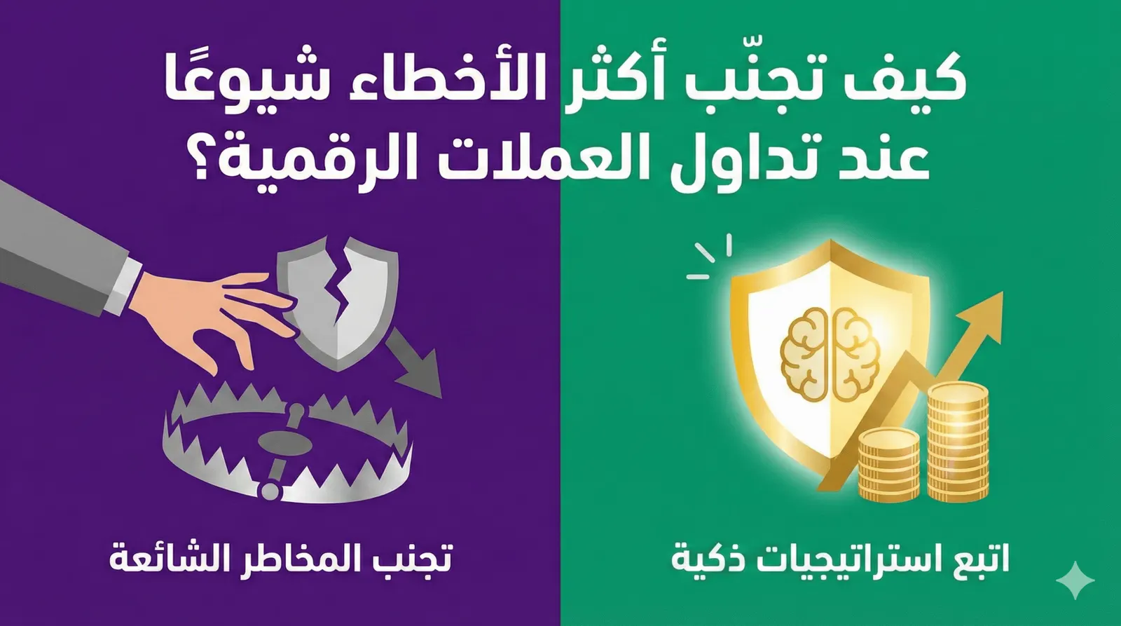 ⚠️ كيف تتجنّب أكثر الأخطاء شيوعًا عند تداول العملات الرقمية؟