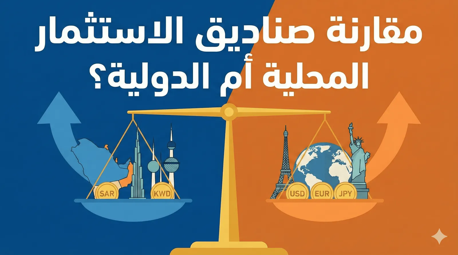 مقارنة شاملة بين صناديق الاستثمار المحلية والدولية للمستثمر الخليجي