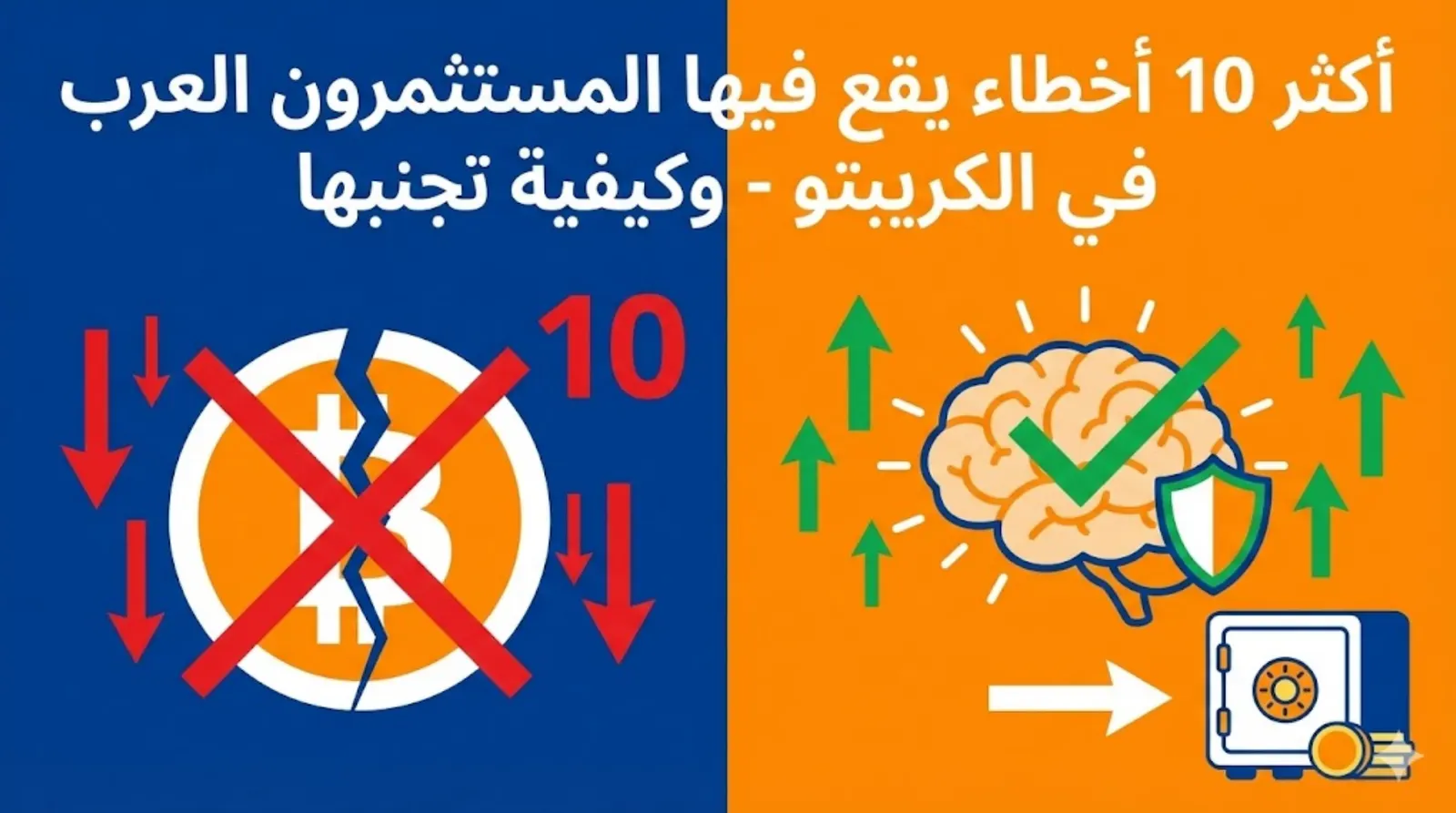 أكثر 10 أخطاء يقع فيها المستثمرون العرب في الكريبتو – وكيفية تجنبها