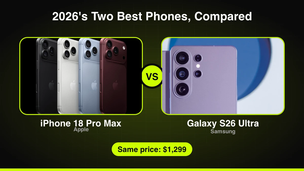 iPhone 18 Pro Max vs Galaxy S26 Ultra
