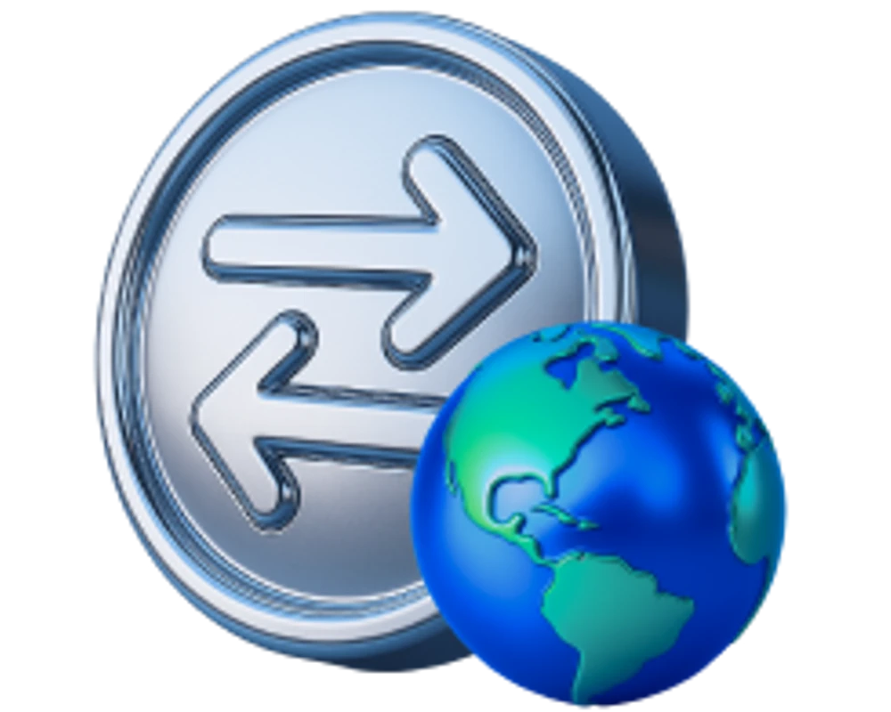 Botim international-transfer promotional illustration from the official service website